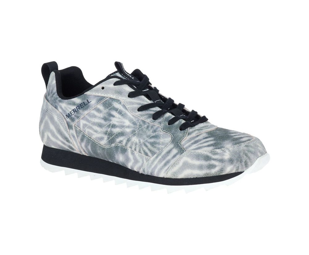 Merrell Sneakers White/Black - Alpine Tie Dye Suede - Mens 02LWUKSXG